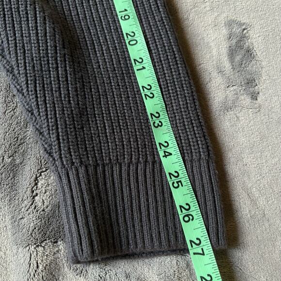 Duluth Trading Co. Mens 3XL Shawl Collar Sweater Rib Knit Pullover Elbow Patches - Picture 12 of 13